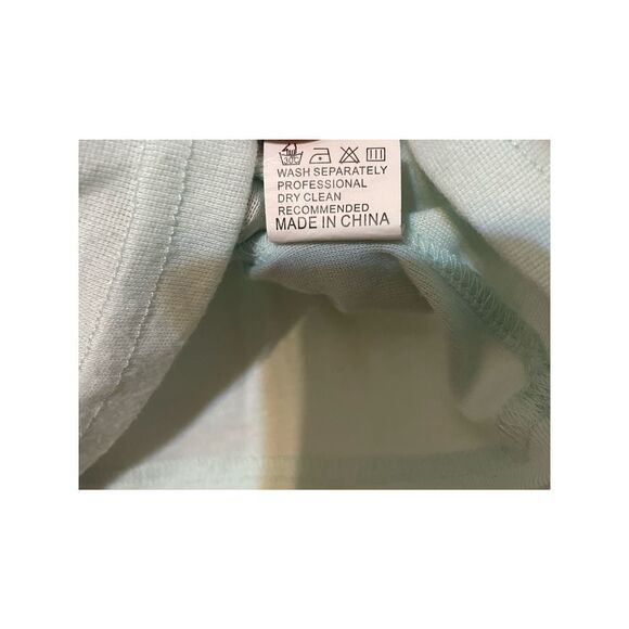 Shein mint green cropped camisole top with lace trim size small - Picture 5 of 6